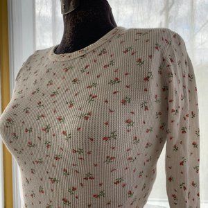 floral thermal long sleeve